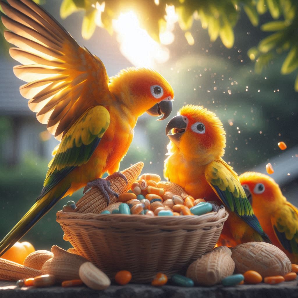 Rearing and Raising Sun Conures