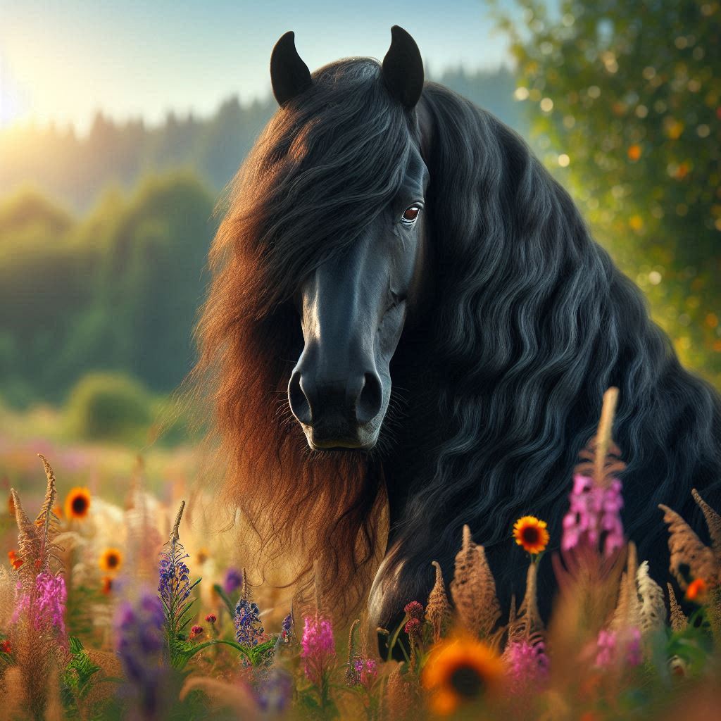 The Enchanting Friesian Horse