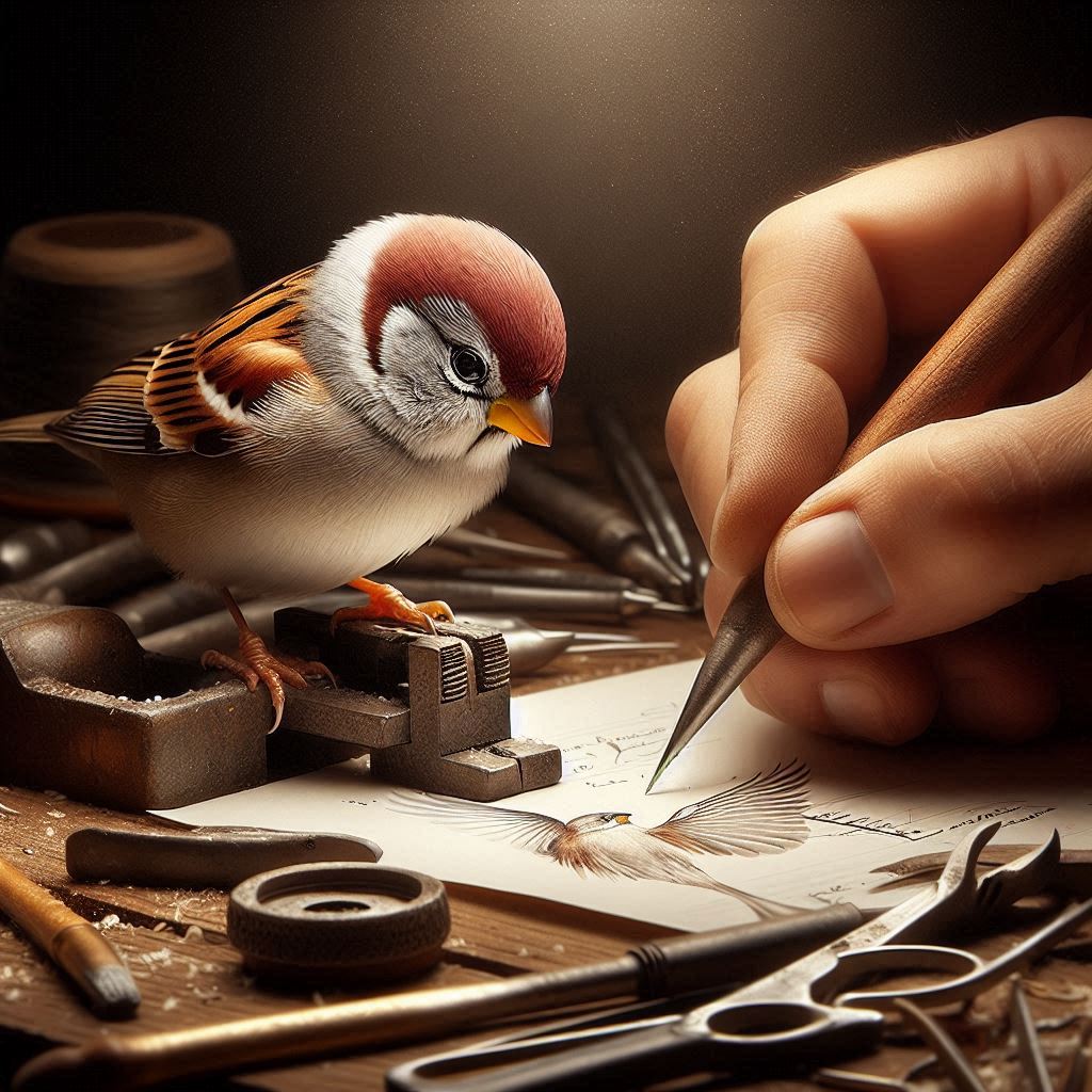 American Tree Sparrow in Workmanship and Writing